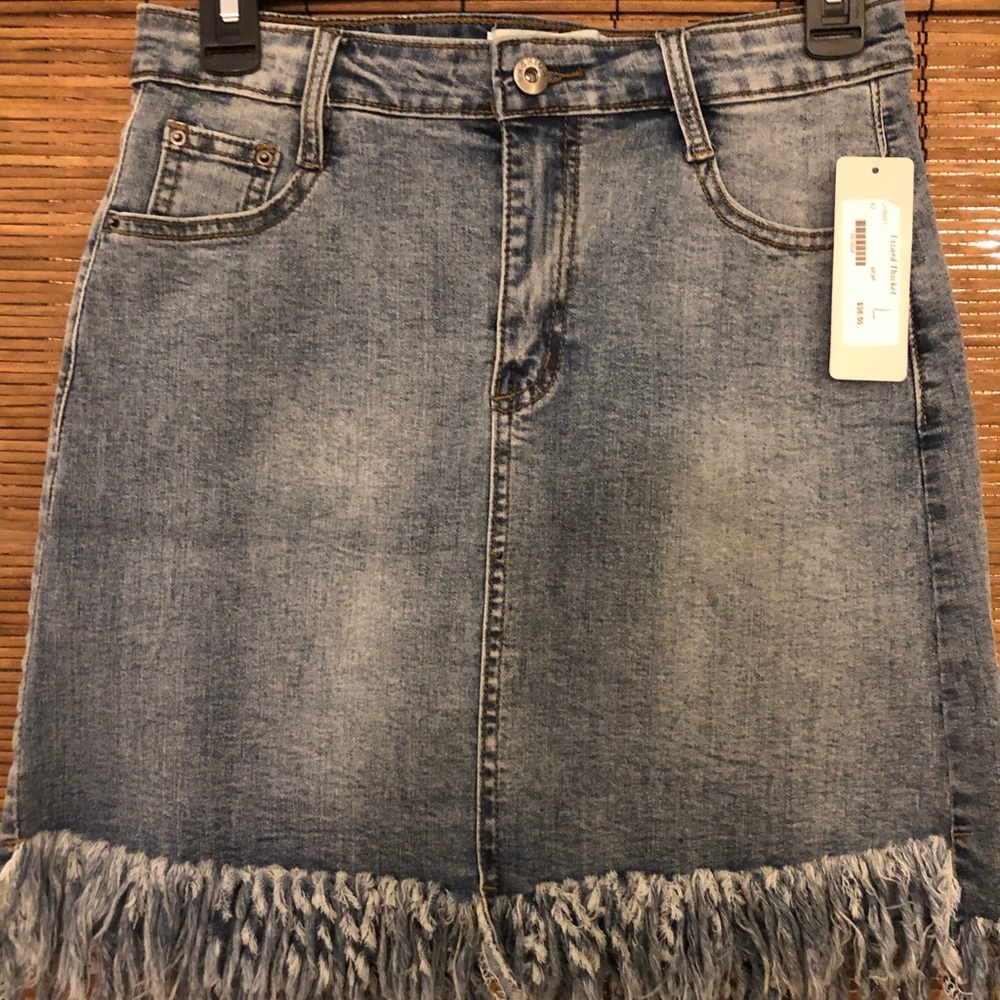 Lizard Thicket denim skirt